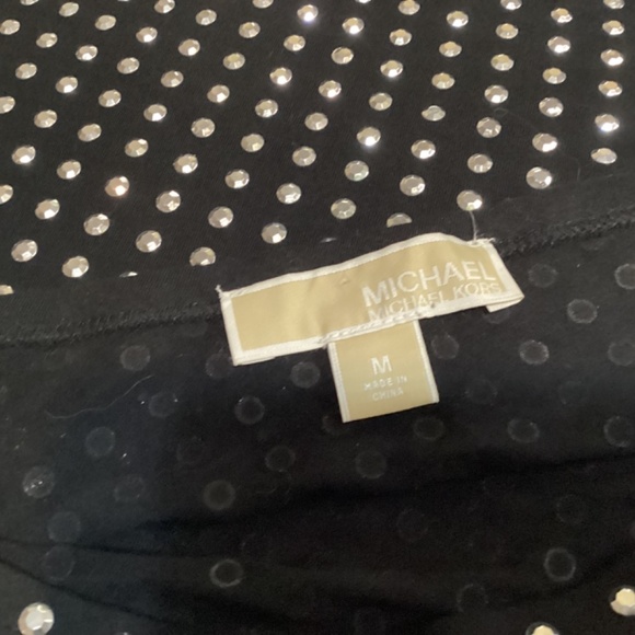 MICHAEL Michael Kors Black and White One-Shoulder Tunic - Picture 5 of 9